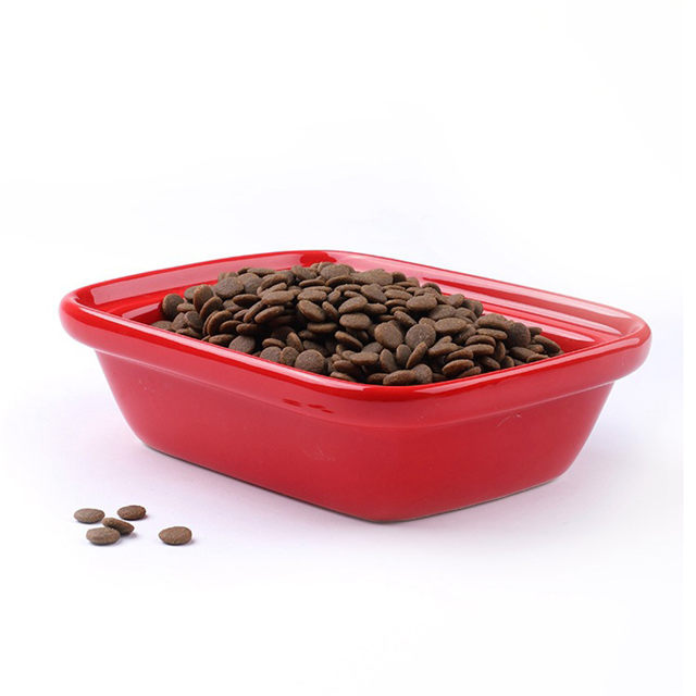 Amigo Max Charlie Bella uso exclusivo vermelho alimentador de cerâmica para animais tigela de cerâmica para cães