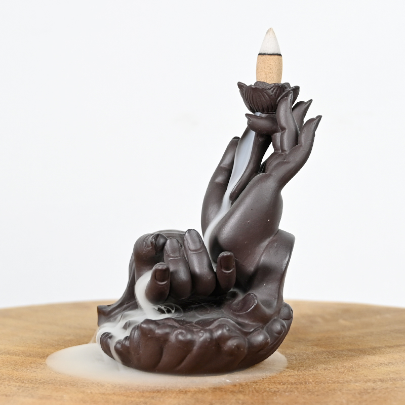 Cerâmica Buda Design Hand Design de refluxo de incenso queimador