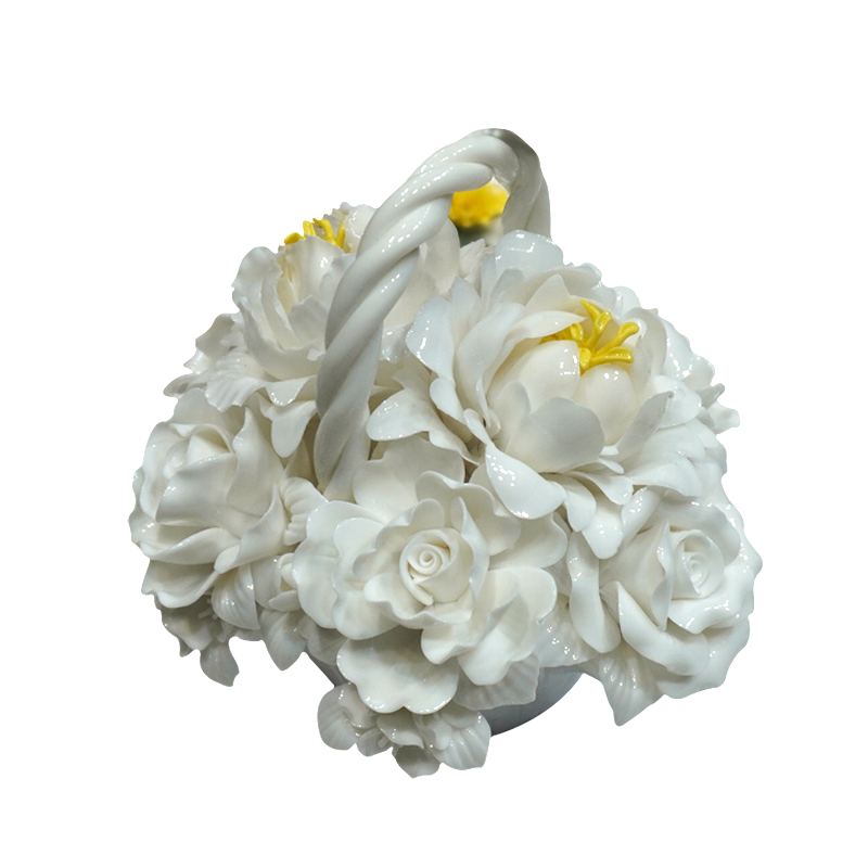 Decoração de casa Cestas de flores cerâmicas feitas à mão