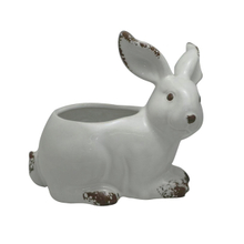 coelho em cerâmica estilo design vaso de cerâmica