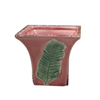 Vaso de cerâmica rosa
