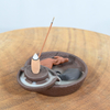 Dois peixes Design Ceramic Backflow Incense Burner