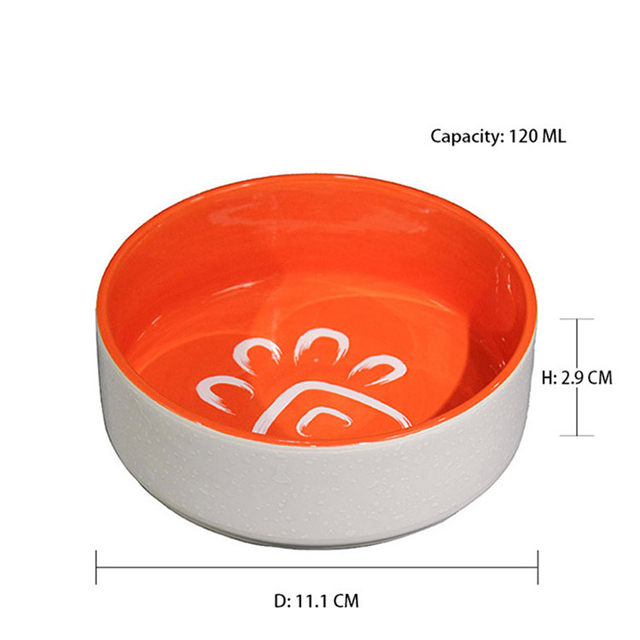 Bacia dentro da bacia cerâmica cor-de-rosa do cão e do gato do alimentador cerâmico cor-de-rosa do animal de estimação