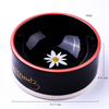 Charlie Exclusive Use Black Ceramic Pet Feeder Tigela de cerâmica para cães