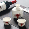Conjuntos de vinho de saquê de cerâmica com pote de vinho quente