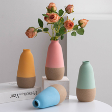 Vasos centrais de peça de casamento vaso de cerâmica minimalista moderna - vaso de flor de estilo escandinavo para sala de estar