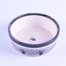 Alimentador de cerâmica cerâmico rosa exclusivo para animais de estimação
