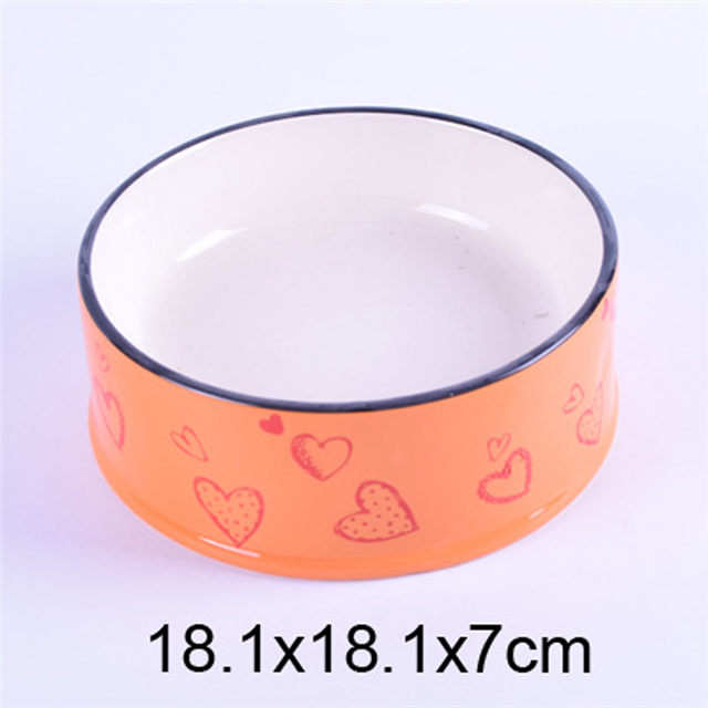 Alimentador de cerâmica cerâmico rosa exclusivo para animais de estimação