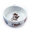 Tigela inferior impressão bonito Padrão de cachorro Tigela de cachorro Tigela de porcelana para cães Produtos para animais Tigela para cachorro Tigela para cachorro