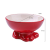 Oscar Buddy Max Charlie Bella Uso Exclusivo Alimentador de Cerâmica Vermelho Pet Bowl de Cerâmica