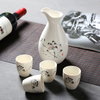 Conjuntos de vinho saquê de cerâmica com pote de vinho quente copo de vinho jarra de vinho