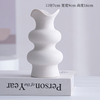 Recipiente de decoração para desktop para arranjo de flores vaso de porcelana cerâmica