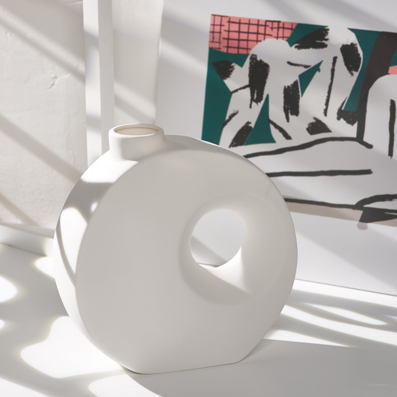 Vaso de porcelana de ornamentos de mesa