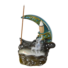 Cone de incenso em cachoeira da lua cerâmica 