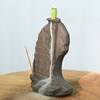 Estátua da deusa romântica e poética em cerâmica, cerâmica, cascata, refluxo, queimador de incenso