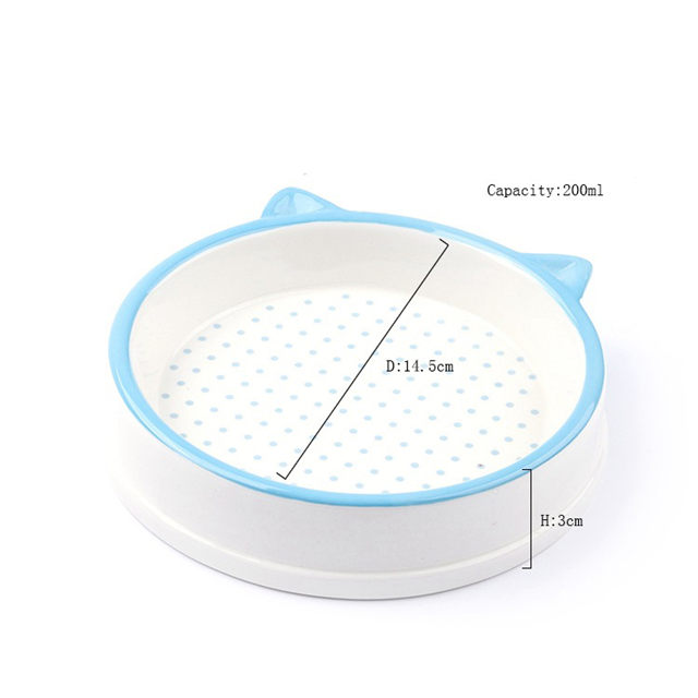 Placa de cerâmica para animais de estimação de design de estilo de gato As tigelas para cães e gatos podem ser usadas