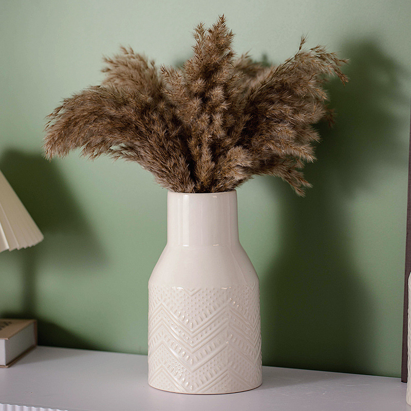Vaso de cerâmica decoração de mobiliário de mobiliário de mobiliário Decoração da sala de estar da sala de estar