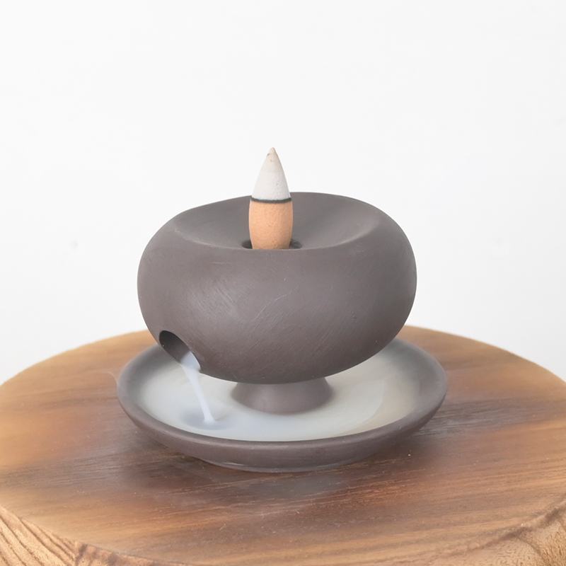 Encenor de incenso de cone de incenso Stand Ceramic Backflow Incense Burner