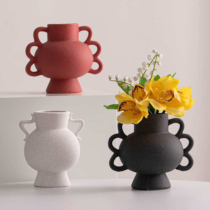 Vaso cerâmico decorativo de mesa