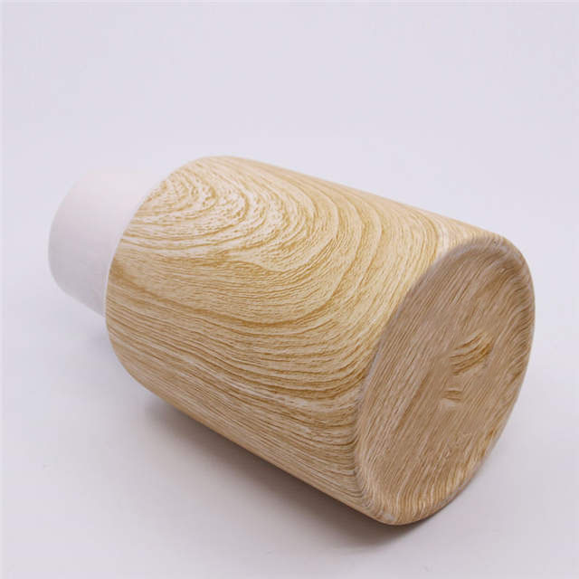 Vaso cerâmico da grão de madeira simples do vaso de tabela da forma da decoração home