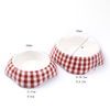 Tigela rosa para cães Tigela para cães Tigela para comida de cachorro Utensílios para comida de cachorro Tigela para gatos Tigela de cerâmica universal para cães