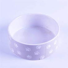 Alimentador de cerâmica simples para animais de estimação