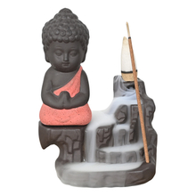 Queimador de Incenso Cachoeira de Cerâmica Red Little Buddha Porta Incenso Cachoeira De Cerâmica