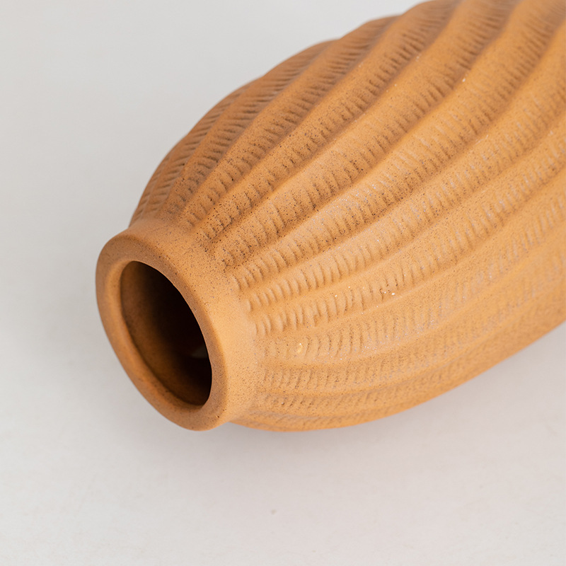 Branco marrom, leitoso, verde claro, vaso de porcelana Ornamentos de desktop de decoração de porcelana vaso de cerâmica