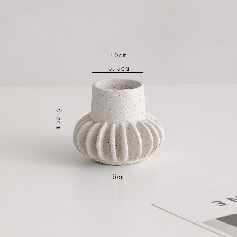 Vasos de cerâmica para decoração espacial do quarto