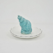 Estilo único Home Decor Gift Trinket Bandeja Suporte de anel de casamento de cerâmica Bandeja de exibição de jóias
