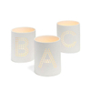 Taça de vela cerâmica rosa