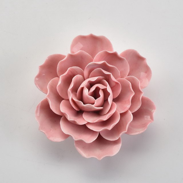 Personalizado Aceitar Decoração de Casa Decoração de Casamento Estátua de Estatueta de Porcelana Flor de Cerâmica