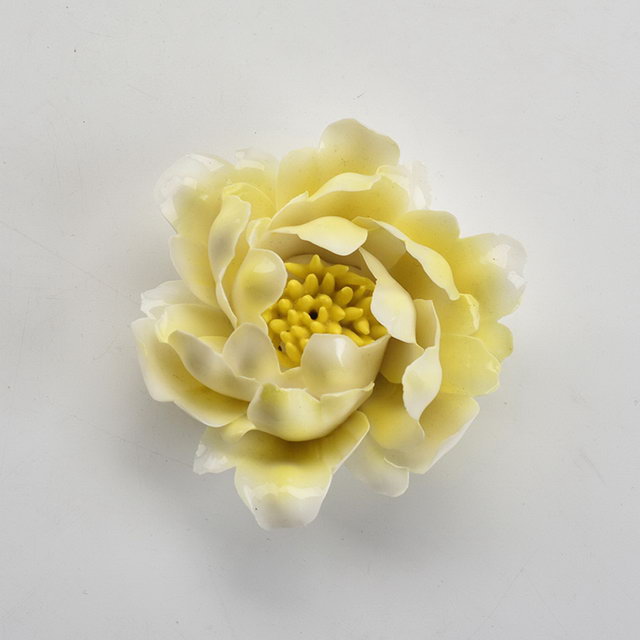 Artesanato Feito à Mão Decoração de Casa Decoração de Casamento Porcelana Estatueta Estátua Flor de Cerâmica