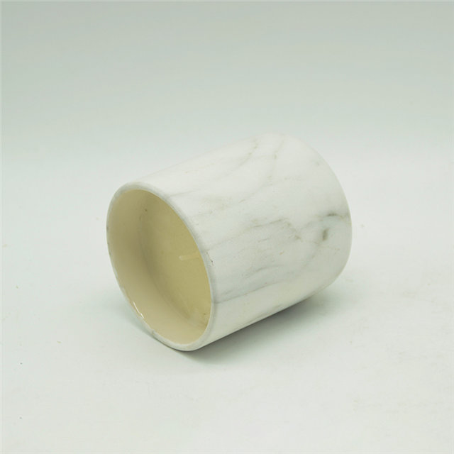 Taça de vela em mármore de cerâmica