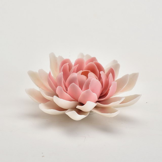 Venda quente Decoração de Casa Decoração de Casamento Porcelana Estatueta Flor Estátua de Cerâmica Flor