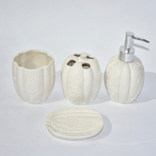 Conjunto de Design de abóbora Cinco acessórios de banheiro sanitário Conjunto de acessórios de banheiro de cerâmica