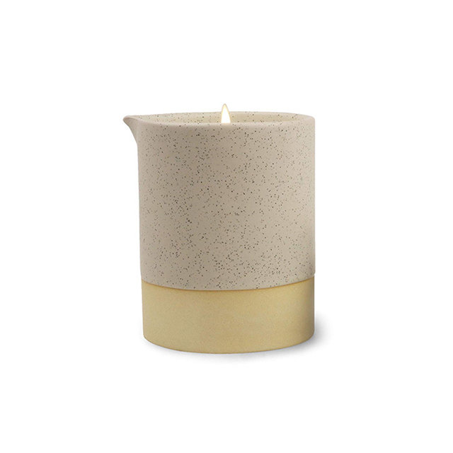 Vaso de cerâmica para velas de mármore esmalte
