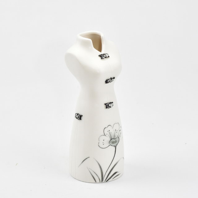 Pintura à mão pura moda mulher chinesa característica casa decoração decoração flor porcelana moderna vaso de casamento em cerâmica