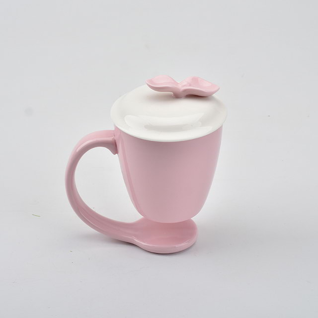 Estilo criativo Decoração de Casa Personalizado Suspendendo canecas Flutuando Caneca De Café De Cerâmica Com Alça e Tampa