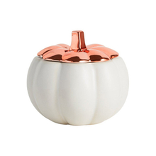 Chapeado ouro rosa ouro novo produto tampa de abóbora de cerâmica jarro de vela de abóbora de cerâmica