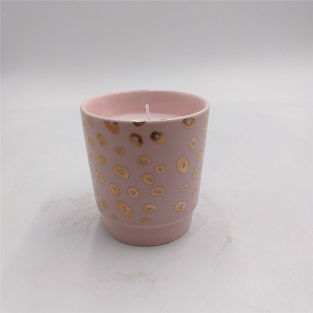 por amor Acenda um fogo romântico Capa banhada a ouro Impresso Noble e elegante padrão Noble e elegante Jarro de cerâmica