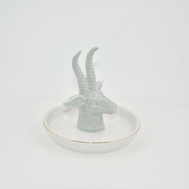 Cor Estilo Ovelha Decoração de Casa Presente Bandeja Trinket Bandeja de Exibição de Jóias Presente de Casamento Titular Anel de Cerâmica