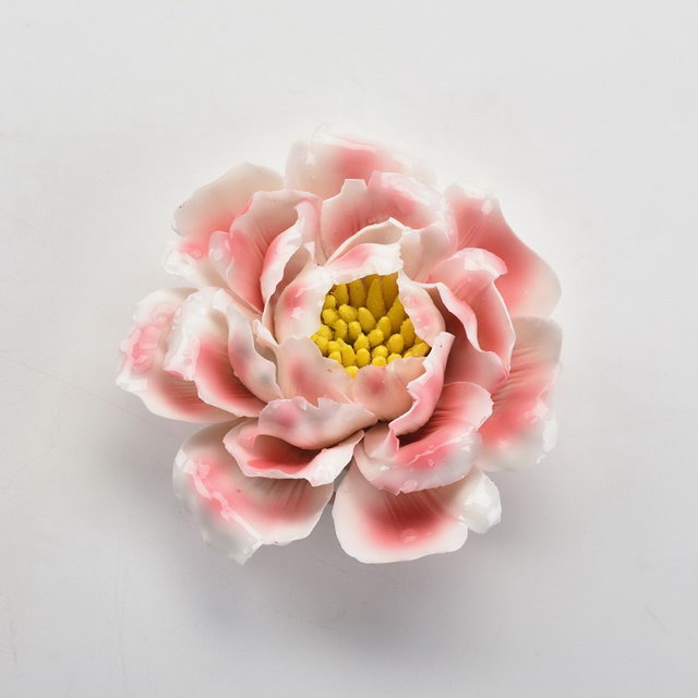 Popular flor decoração de casa decoração de casamento estatueta de cerâmica estátua de porcelana flor