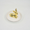 Ouro Milu Deer Design Home Decor Presente Bandeja de Exibição de Jóias Presente de Casamento Titular Anel de Cerâmica Bandeja Trinket Personalizado