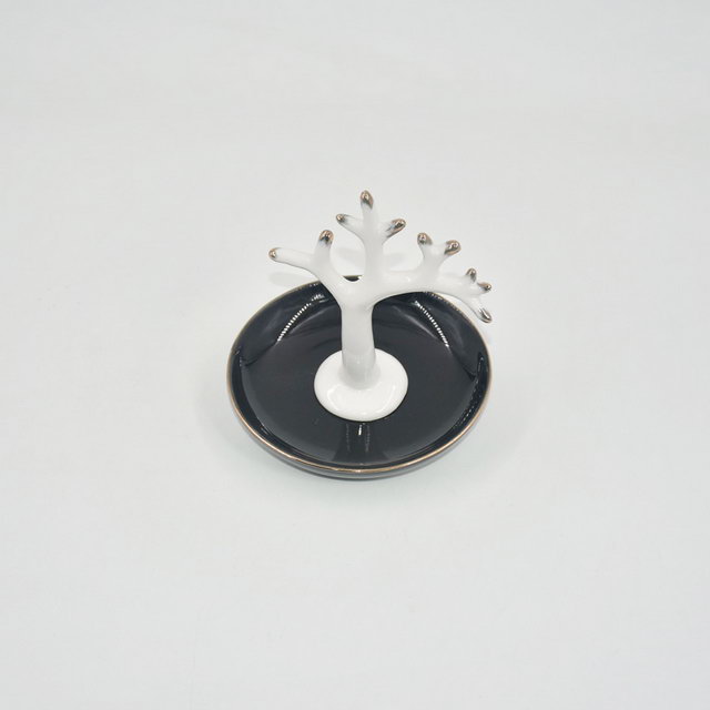 Design diferente Decoração de Casa Presente Bandeja de Exibição de Jóias Presente de Casamento Suporte de Anel de Cerâmica Bandeja de Trinket Personalizado