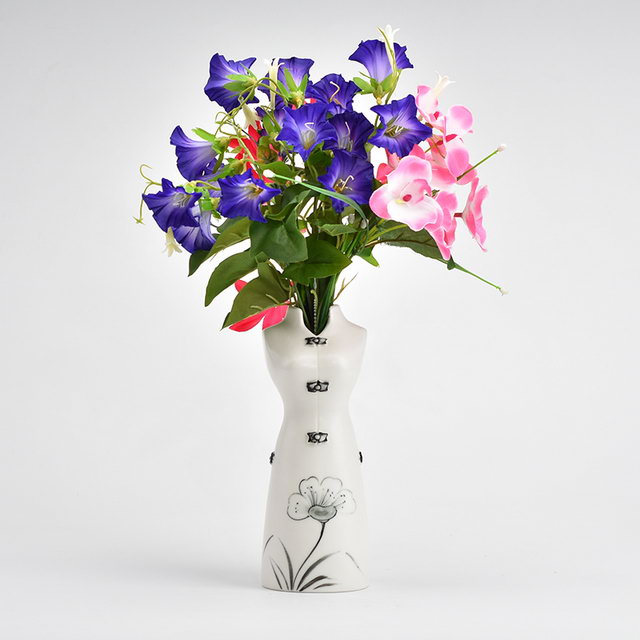 Pintura à mão pura moda mulher chinesa característica casa decoração decoração flor porcelana moderna vaso de casamento em cerâmica