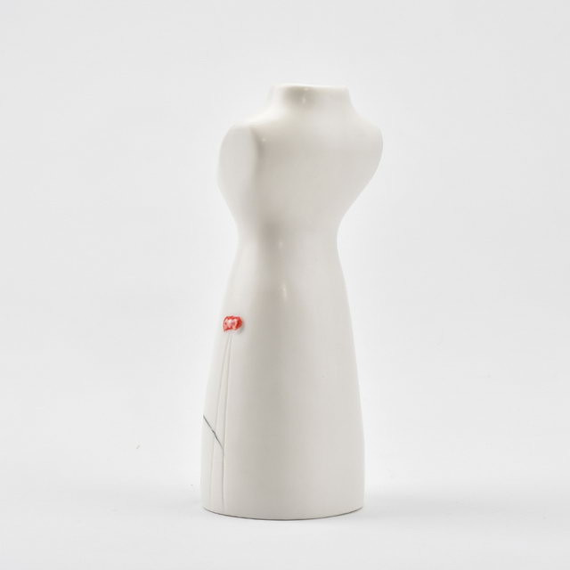 Estilo de beleza Pintura A Mão Pura Mulher Característica Decoração de Casa Decoração Flor Porcelana Vaso de Cerâmica Moderna