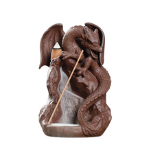 Soquete de incenso de rosca Cachoeira Cachoeira refluxo dragão incenso queimador de incenso de cerâmica