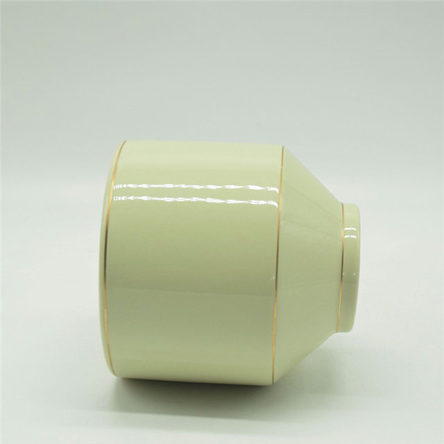 Estilo moderno Pontos brancos Estilo rugby Colorido Dourado Amarelo Corpo alto Personalidade característica Vaso de cerâmica