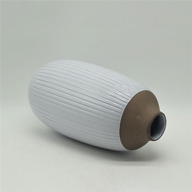 Mobiliário doméstico Decoração Vaso de cerâmica de mesa Decoração de mesa Poliedrosa Decoração de mesa Cinza Branco Cubóide Vaso de cerâmica